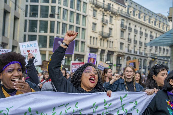 Manifestation féministe du 8 mars à Genèvet