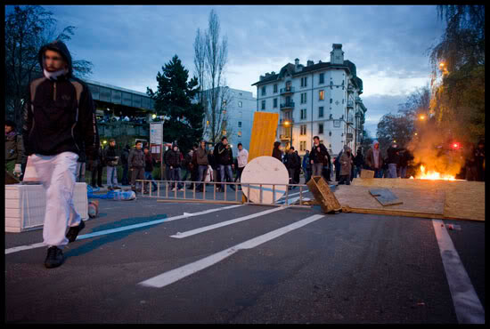 manifestation anti-OMC à Genève