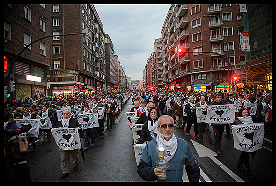 Manifestation pour les prisonniers au Pays Basque